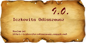 Iczkovits Odisszeusz névjegykártya
